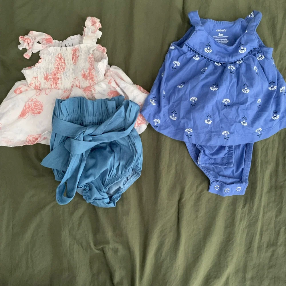 Nicole Miller Blue and Carter’s Infant girl Summer bundle